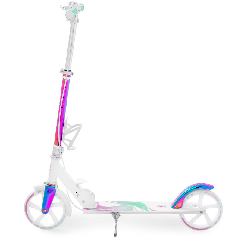 Skládací koloběžka Raven Celia Neo Chrome s ruční brzdou ABEC9 200mm