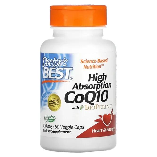 Koenzym CoQ10 + BioPerine 100mg Doctor's Best 60 vkaps