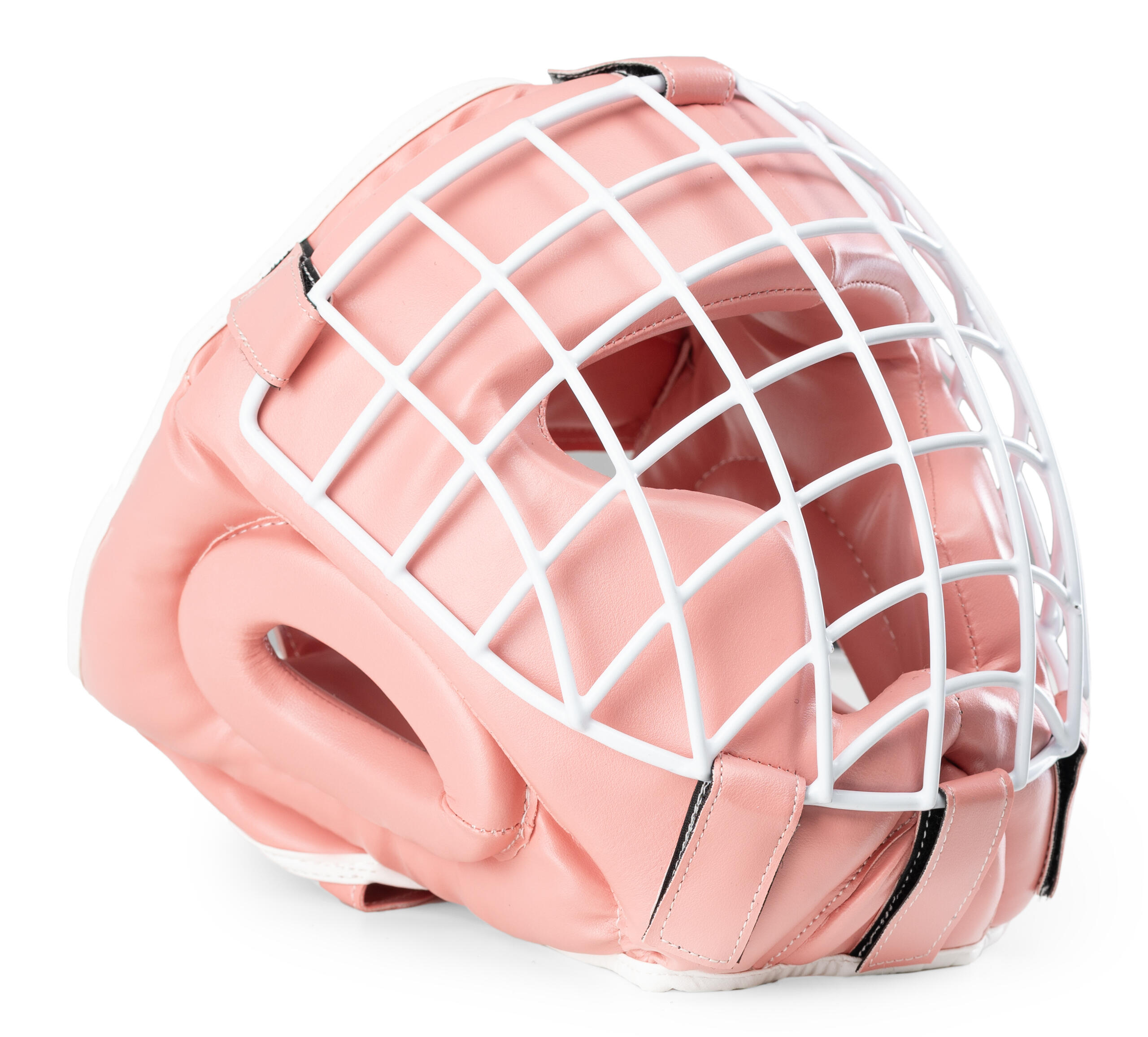 Kask bokserski Evolution Professional Equipment z kratą metalową Pink 2/6