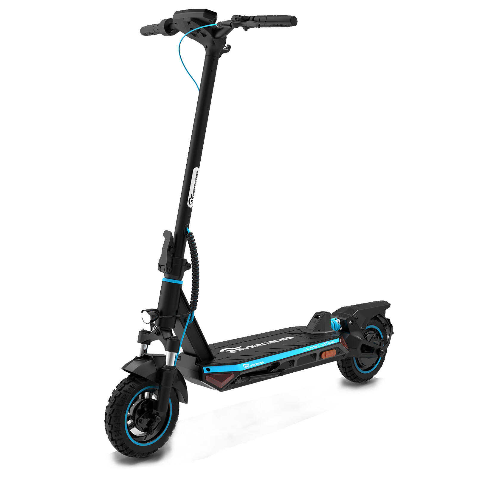 Evercross - Trottinette Électrique Pliable Adulte-evercross A1(abe)-noir Bleu - Trottinette Électrique - Bleu - No Size - Decathlon