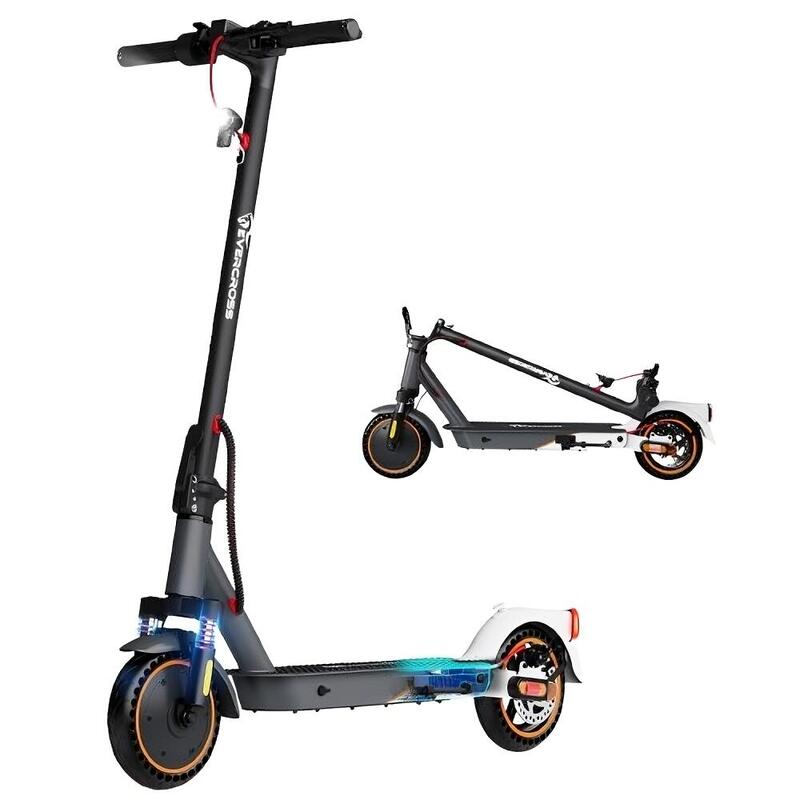 Trottinette Électrique Pliable Adulte-EVERCROSS EV85F(ABE)-Gris Orange