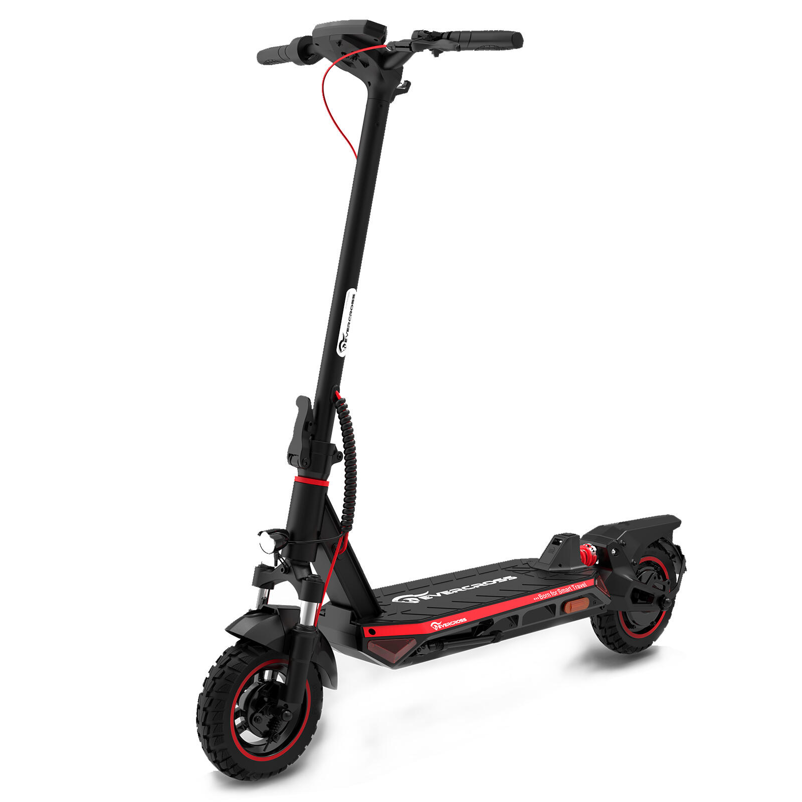 Evercross - Trottinette Électrique Pliable Adulte  Evercross - A1 Rouge - Trottinette Électrique - Noir|rouge - No Size - Decathlon