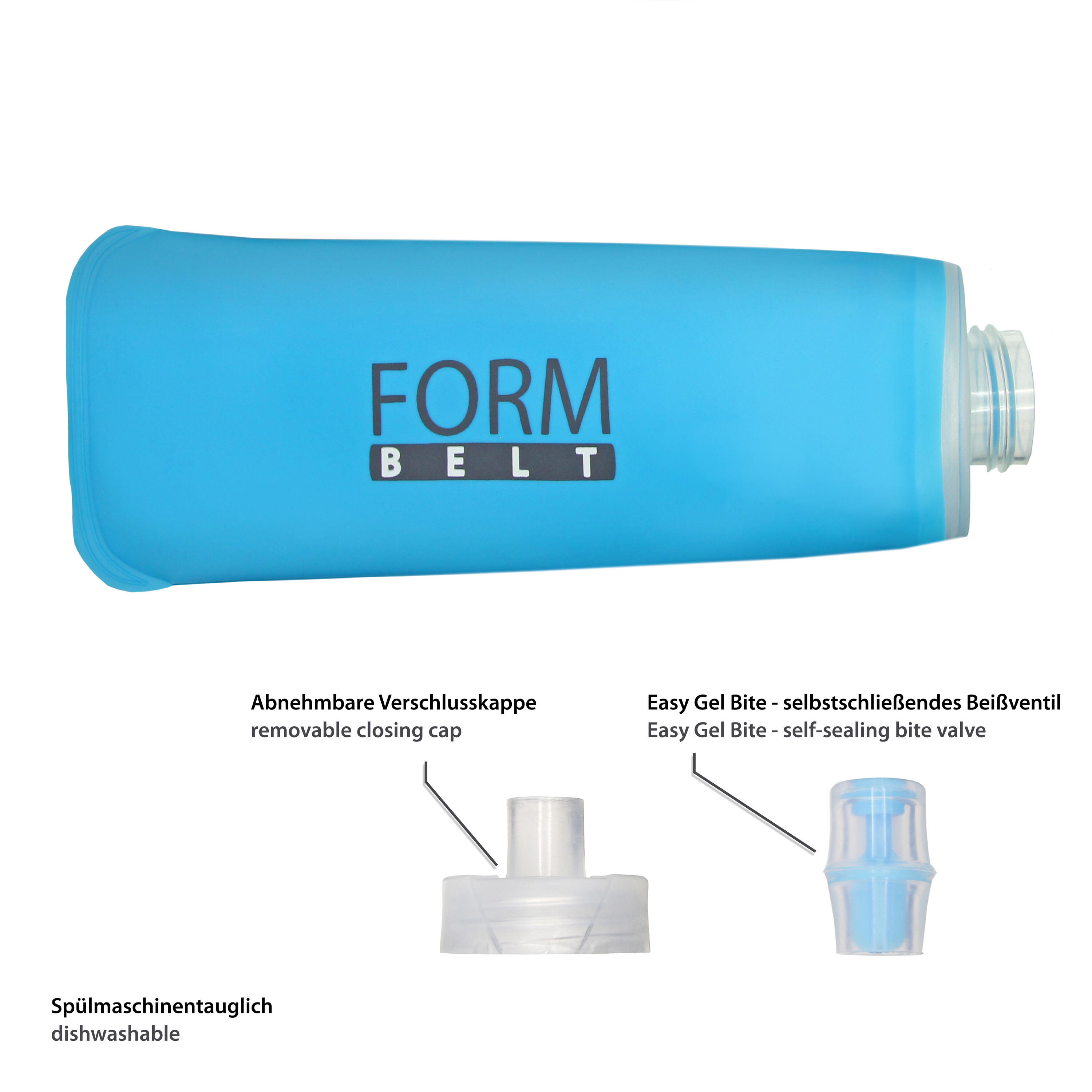 Formbelt 250ml Soft Flask Trinkflasche für Laufgürtel 3/7