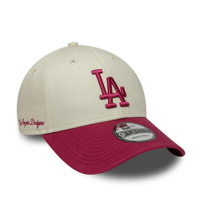 Cappello New Era Modello La Dodgers Mlb Side Script 9forty Colore Beige