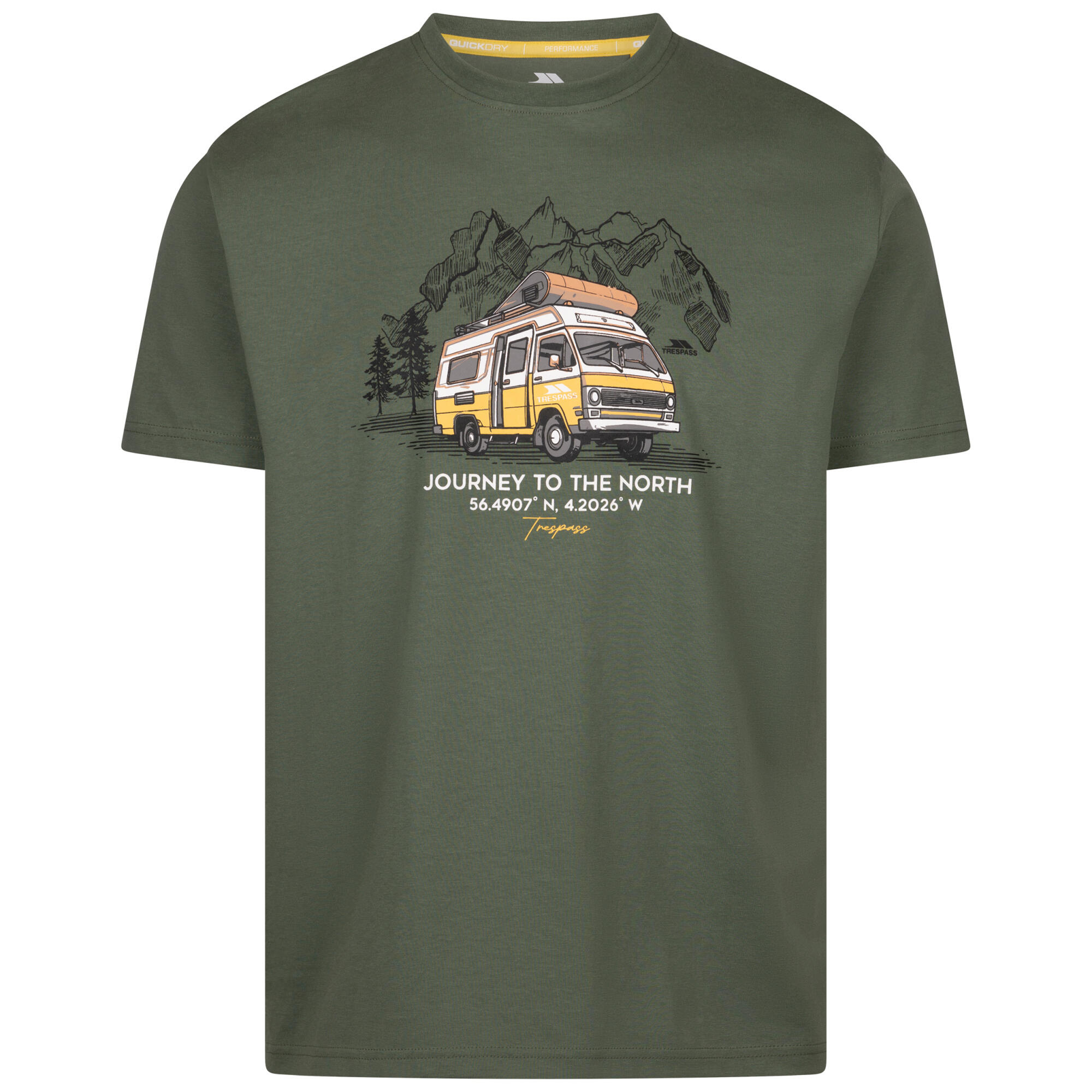 Tricou Drumeții În Natură Trespass Tokso Bărbați