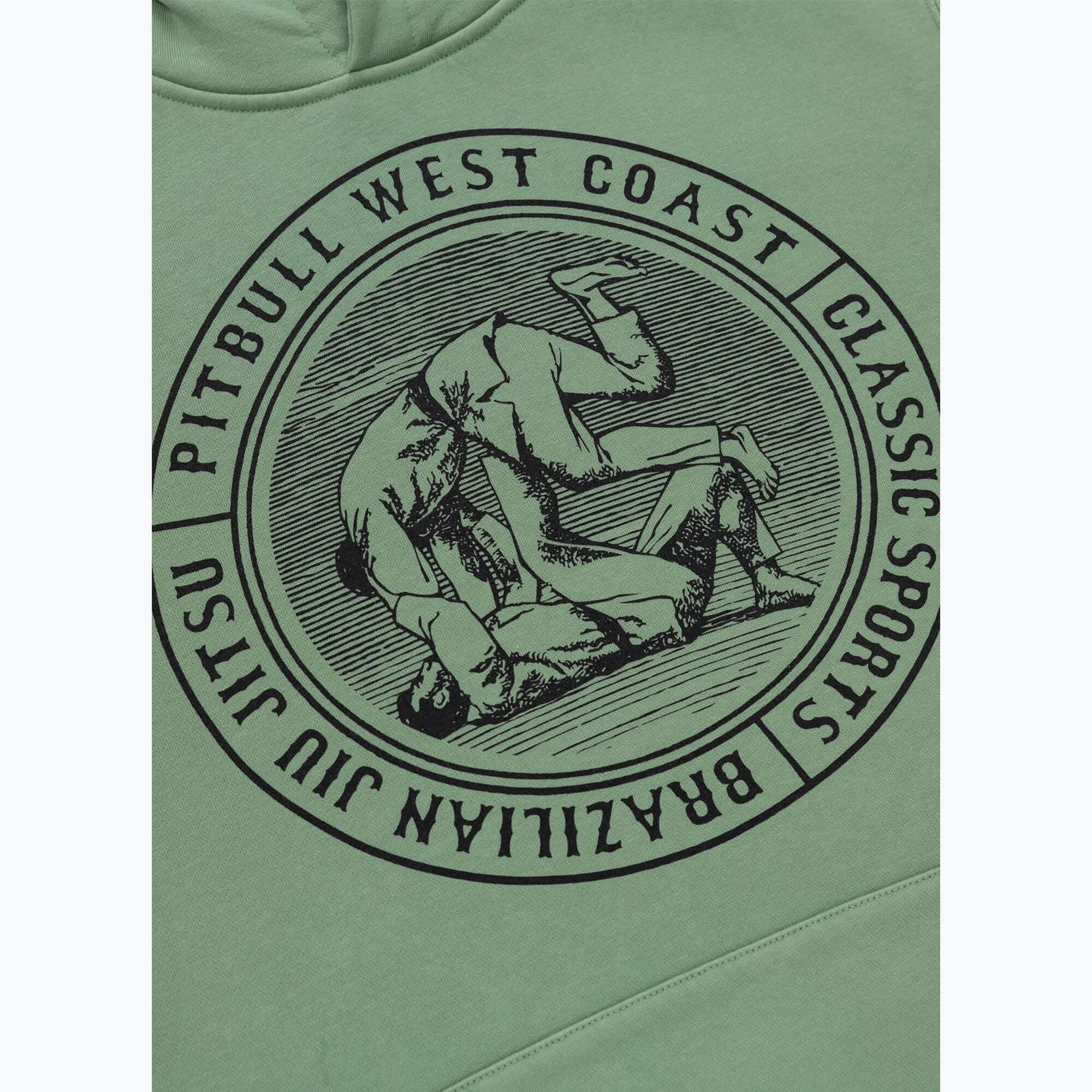Heren Pitbull Vintage BJJ Sweatshirt met capuchon 4/5