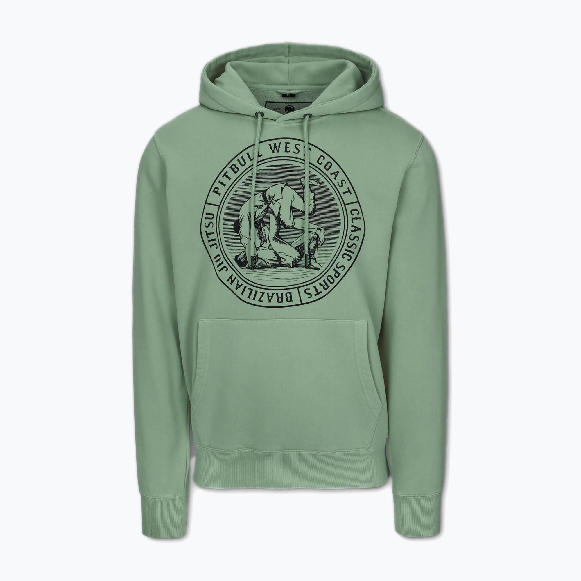 Heren Pitbull Vintage BJJ Sweatshirt met capuchon 1/5