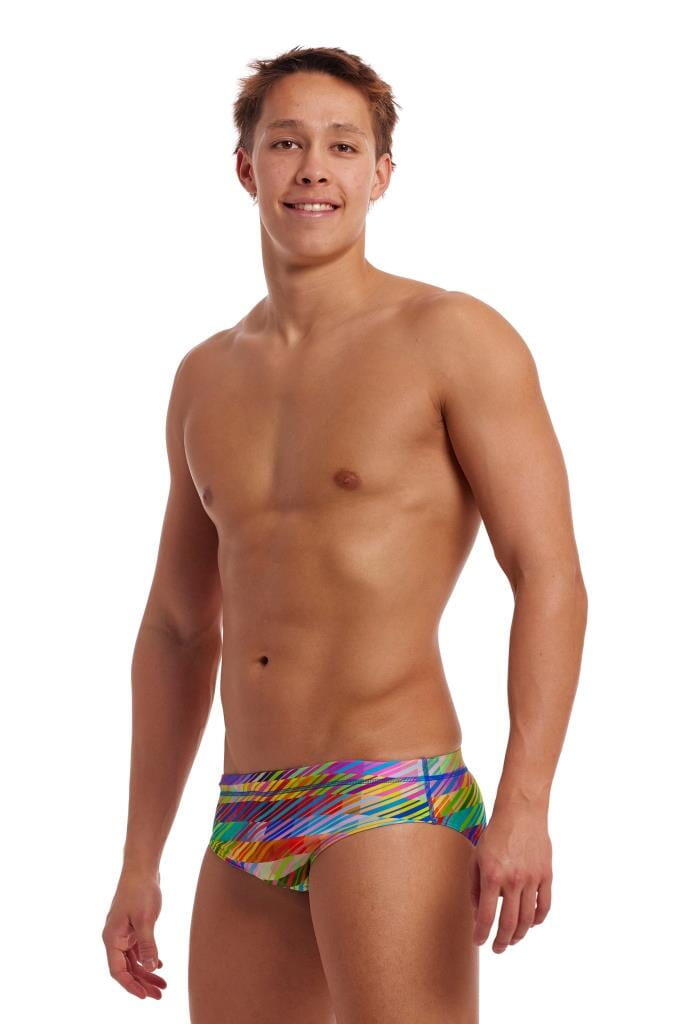 Kąpielówki męskie slipy na basen treningowe Funky Trunks Static Stack 7/7