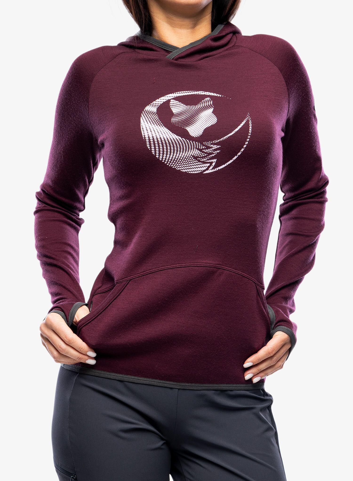 Bluza z kapturem damska Sensor Merino Up Fleece Hooded 5/7