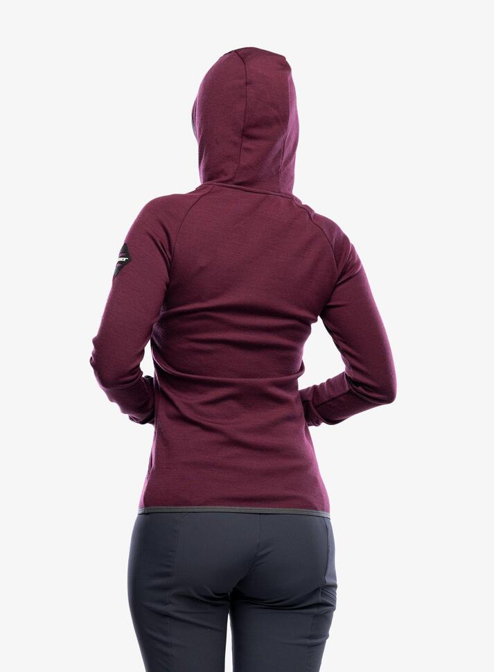 Bluza z kapturem damska Sensor Merino Up Fleece Hooded