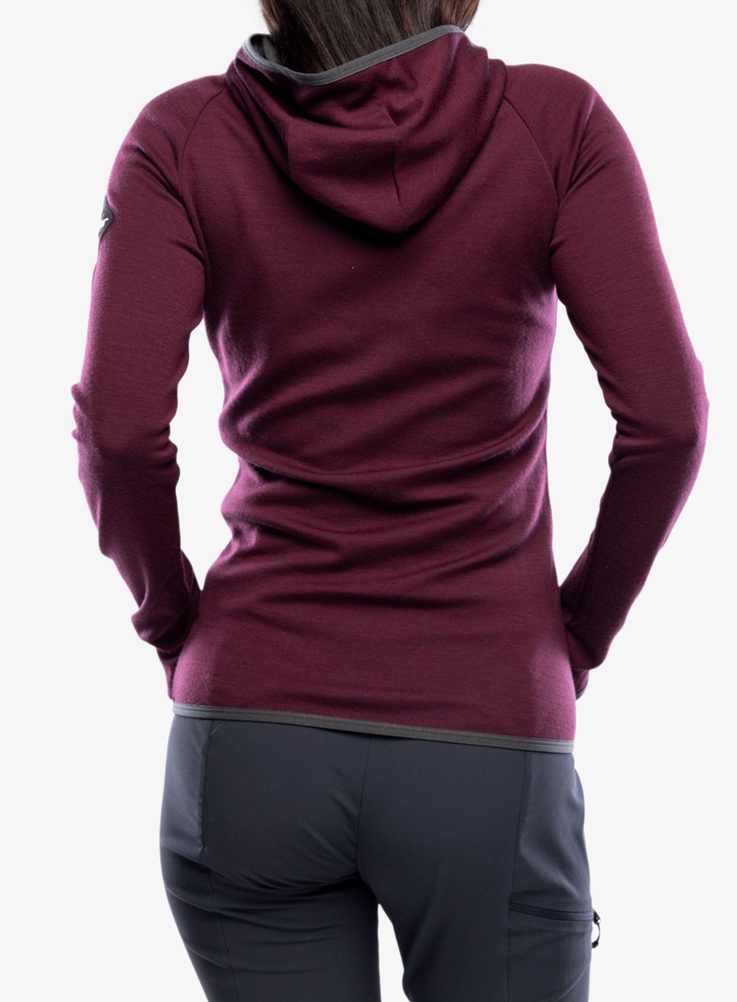 Bluza z kapturem damska Sensor Merino Up Fleece Hooded 6/7