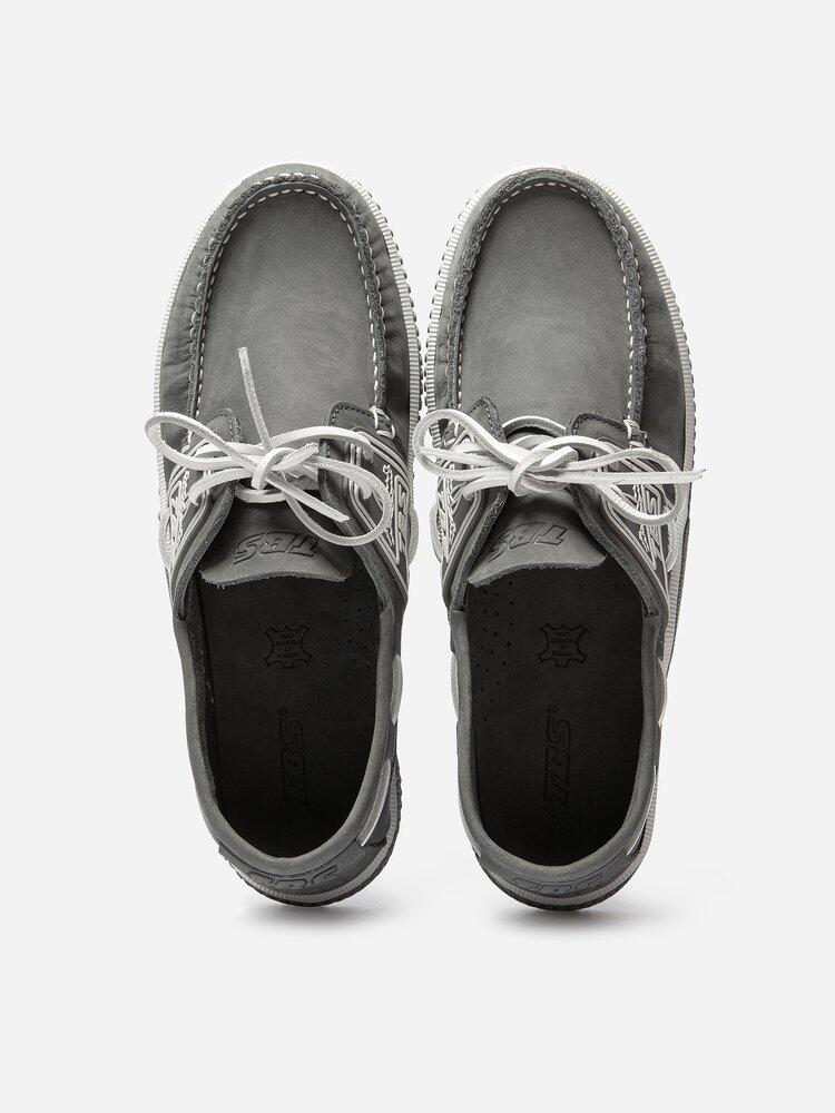 Chaussures bateau Homme - GLOBEK Bitume / Galet 3/5