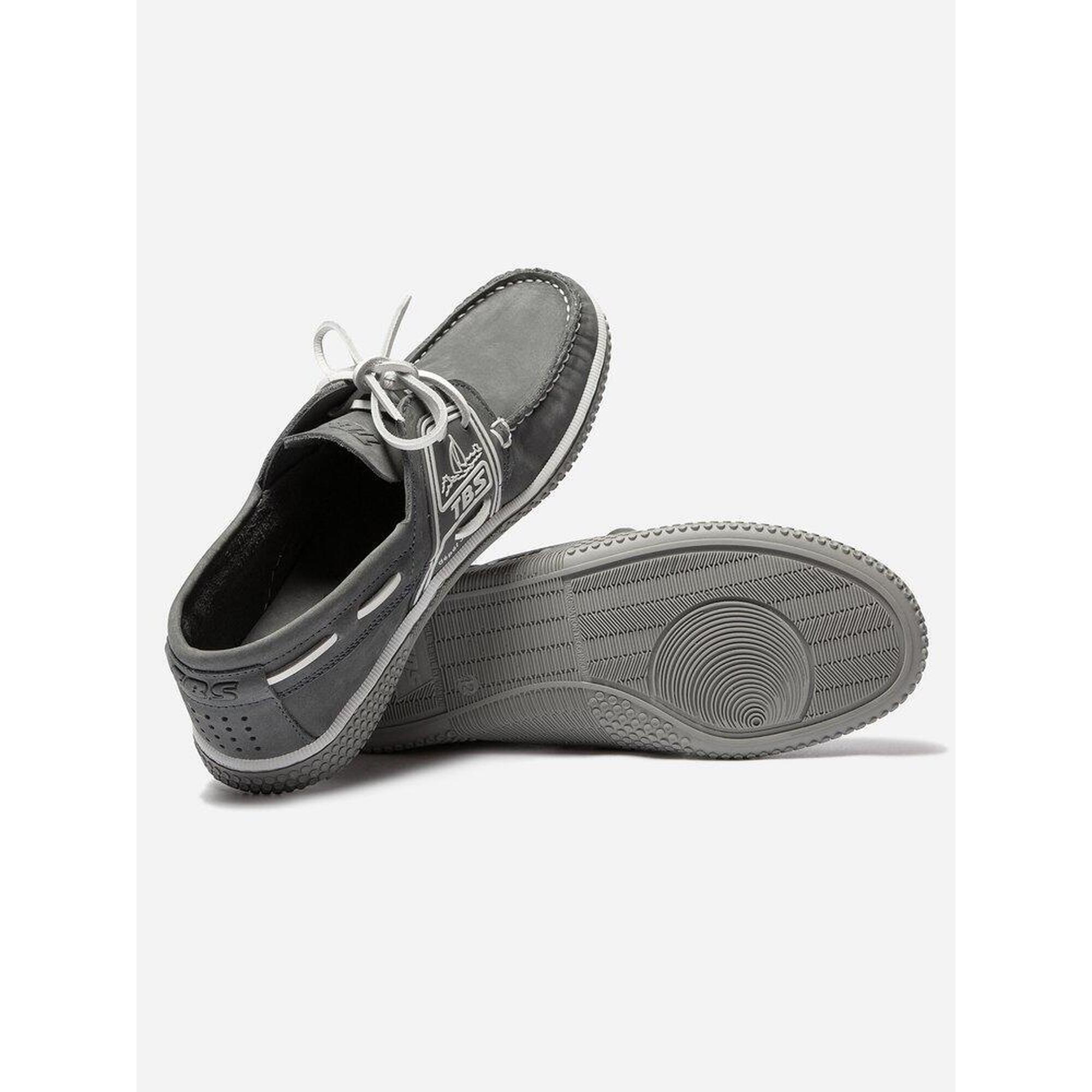 Chaussures bateau Homme - GLOBEK Bitume / Galet
