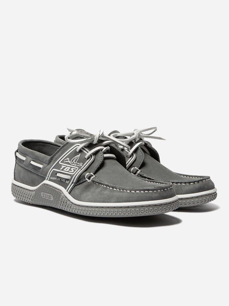 Chaussures bateau Homme - GLOBEK Bitume / Galet 2/5