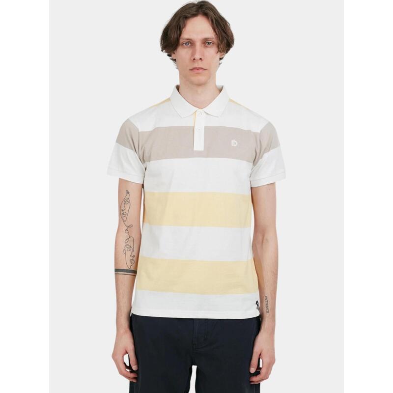 Tricou cu guler Incognito Stripe Poloshirt - galben barbati