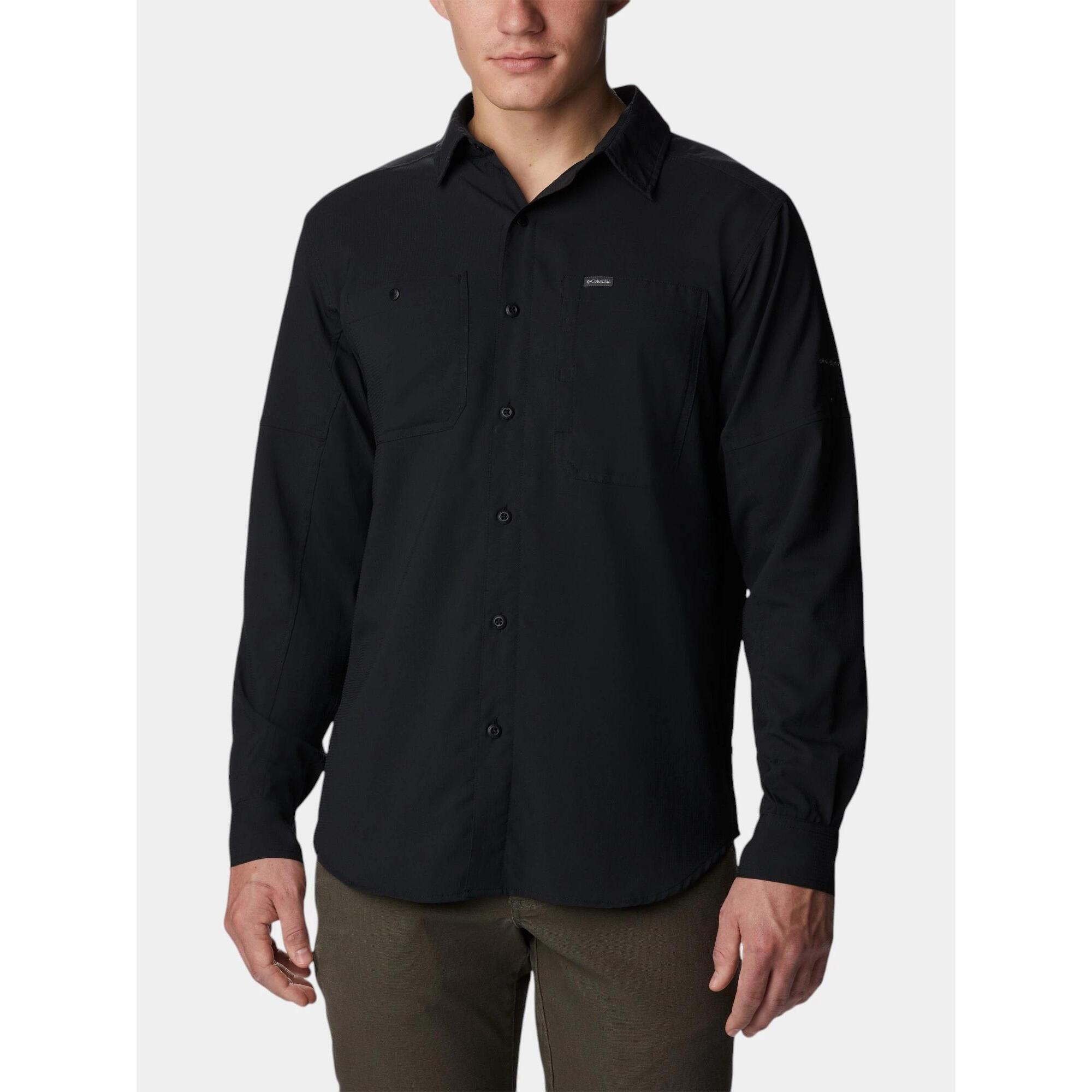 Columbia - Chemise De Randonnée Homme Silver Ridge Utility Lite - T-shirt Manches Longues - Noir - S - Decathlon