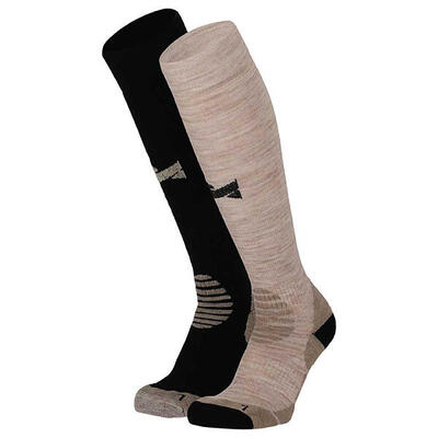 Xtreme outdoor sokken compressie 2-pack multi beige