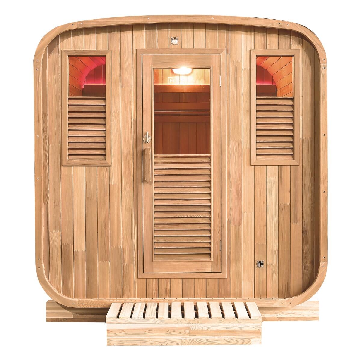 HOLL'S  Sauna da esterno Gaïa Nova Holl’s in abete 6 posti con cromoterapia LED