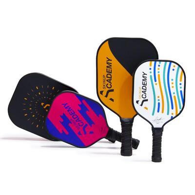 Skinup pickleball -kit: 2 volwassen rackets, 2 kinderrackets en 6 ballen