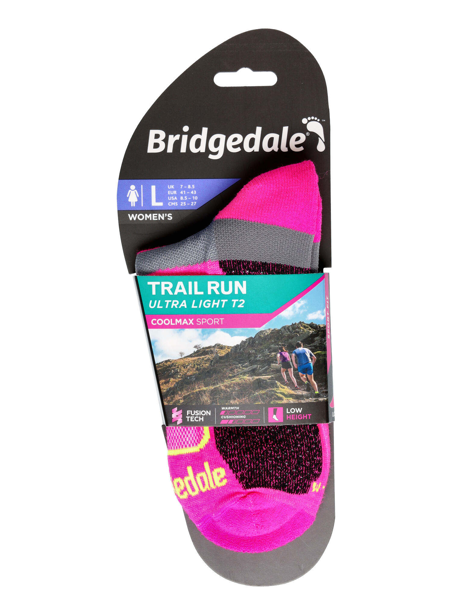 Bridgedale - Chaussettes basses de course ultralégères Coolmax Sport pour femmes 6/6