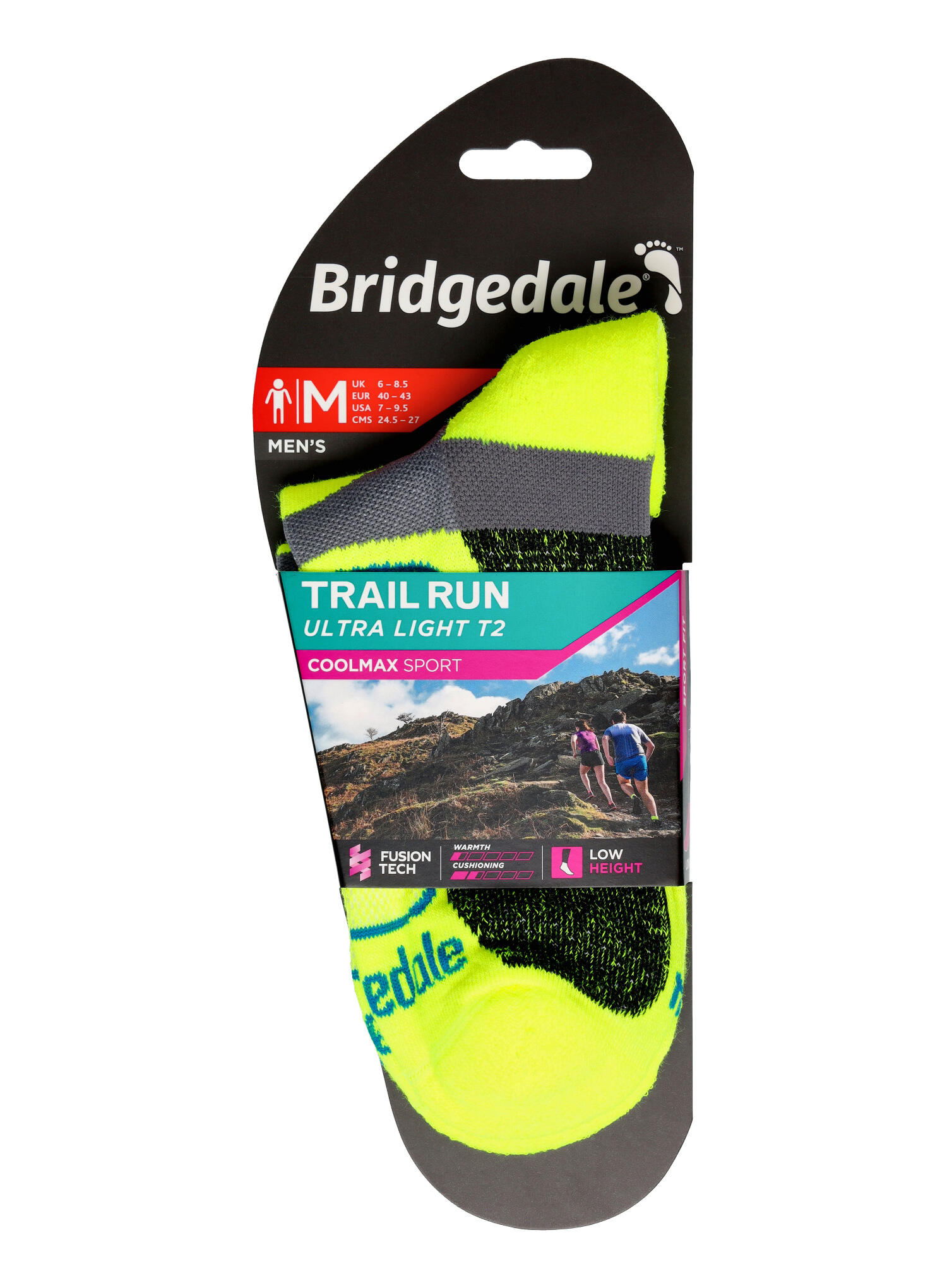 Bridgedale - Chaussettes basses ultralégères Coolmax Sport pour hommes 6/7