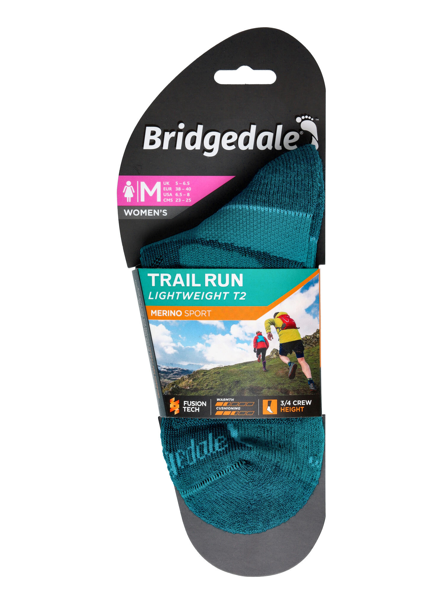 Bridgedale - Chaussettes 3/4 légères T2 Merino pour femme 6/7