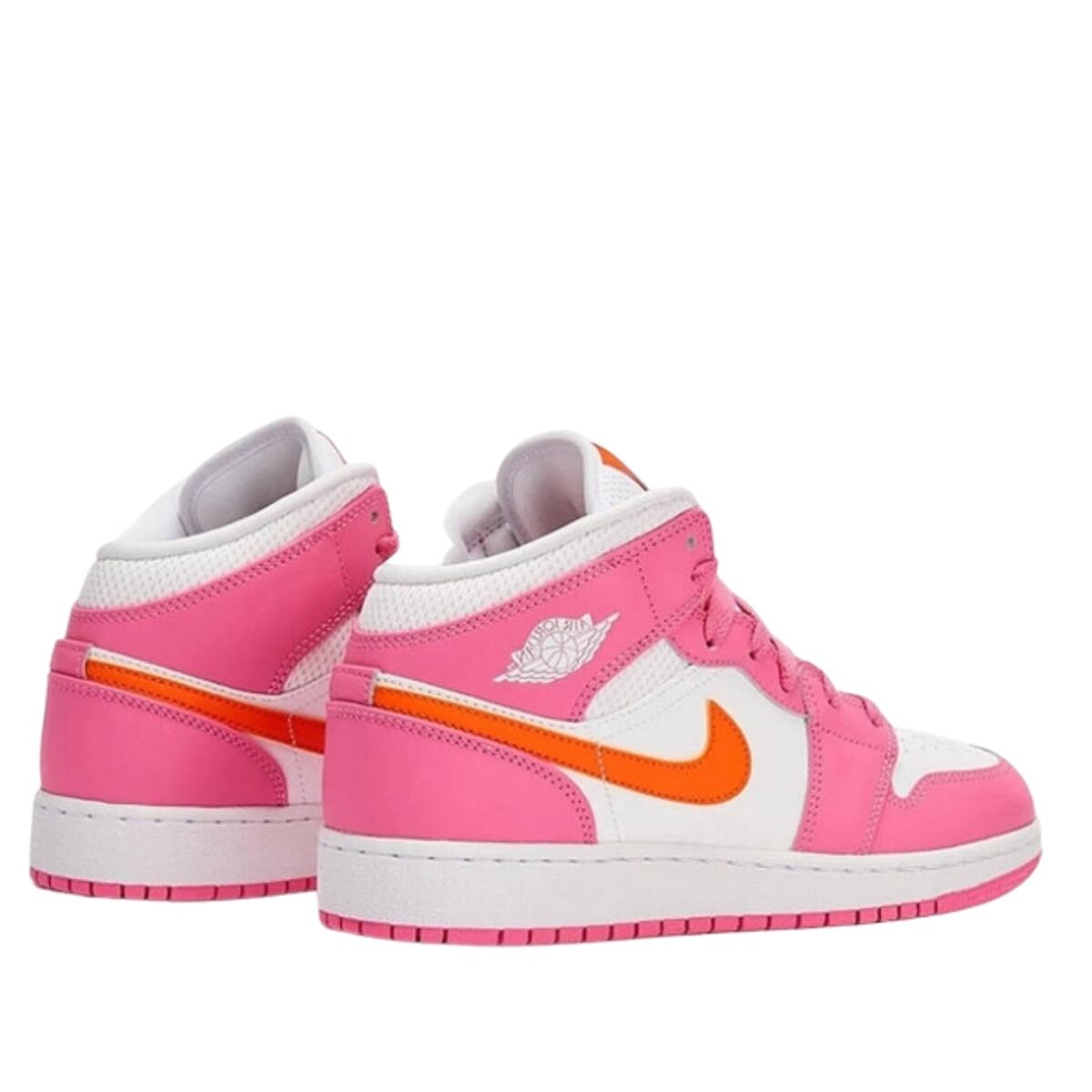 Chaussures  1 Mid Pinksicle Safety Orange 3/4