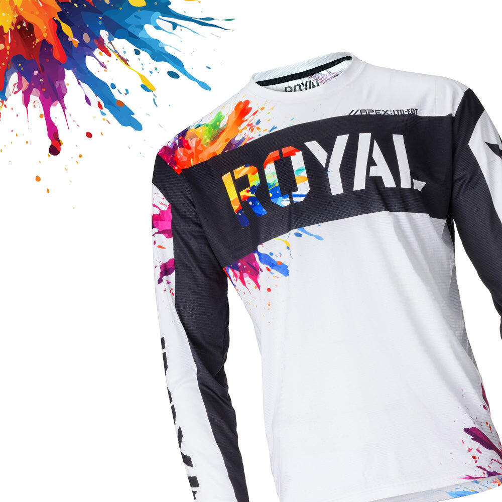 Royal Apex Splatter Long Sleeve MTB Jersey Limited Edition 1/7