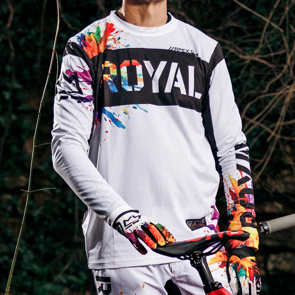 Royal Apex Splatter Long Sleeve MTB Jersey Limited Edition 6/7