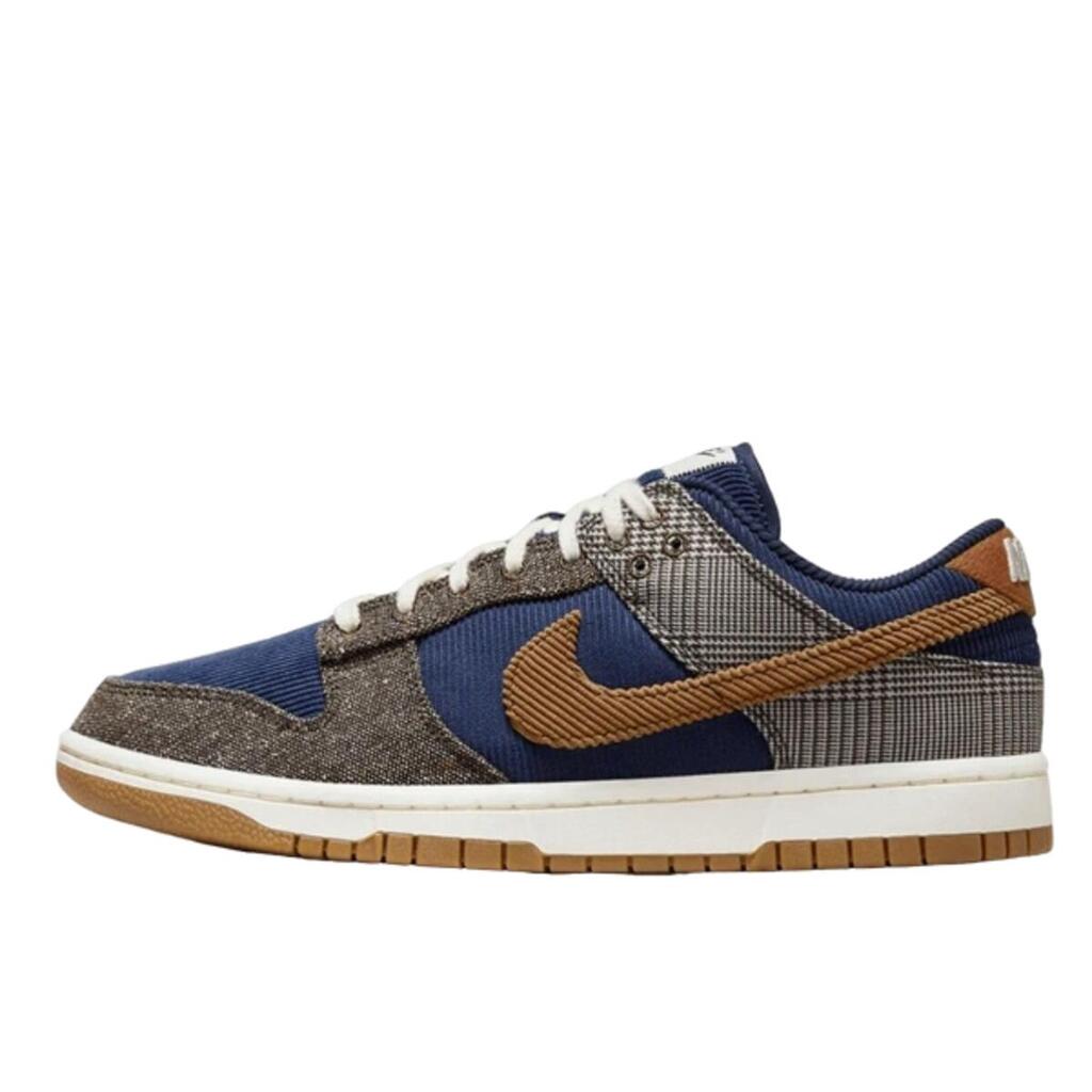 Unisex - Shoes - Tweed corduroy - Dunk Low - Midnight/Ale Brown