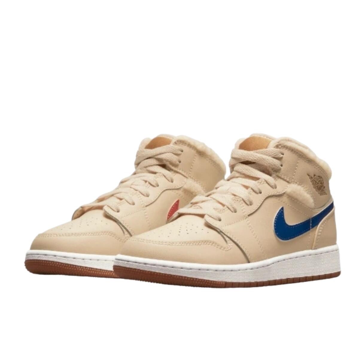 Chaussures  1 Mid Fleece Pearl White 2/3