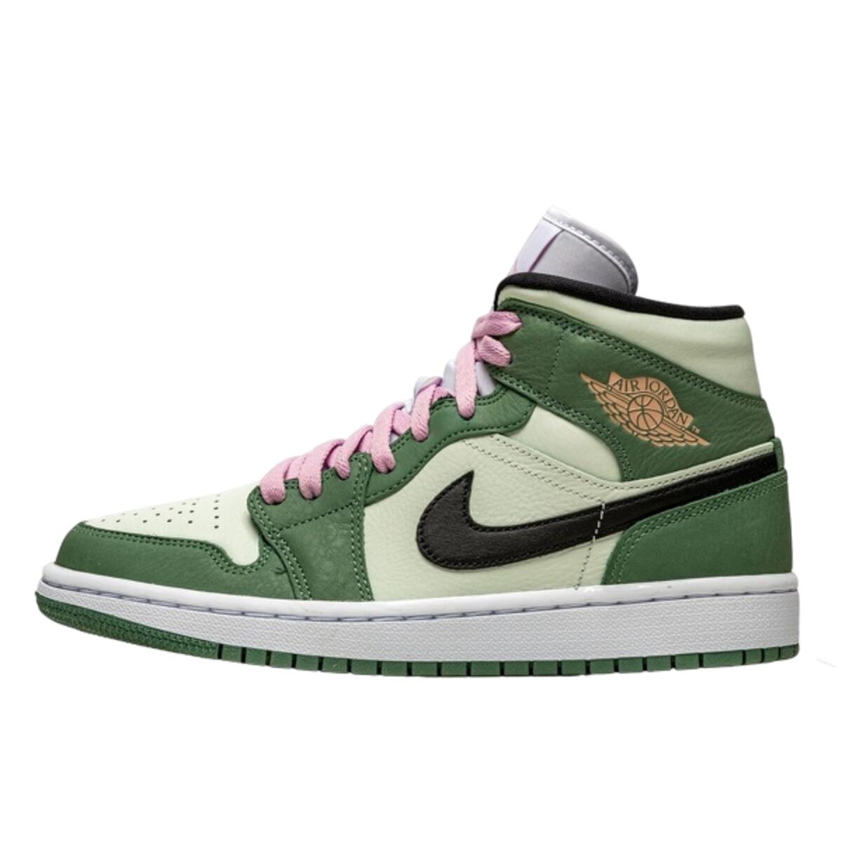 Jordan - Chaussures  1 Mid Dutch Green - Baskets - Rose - 43 - Decathlon
