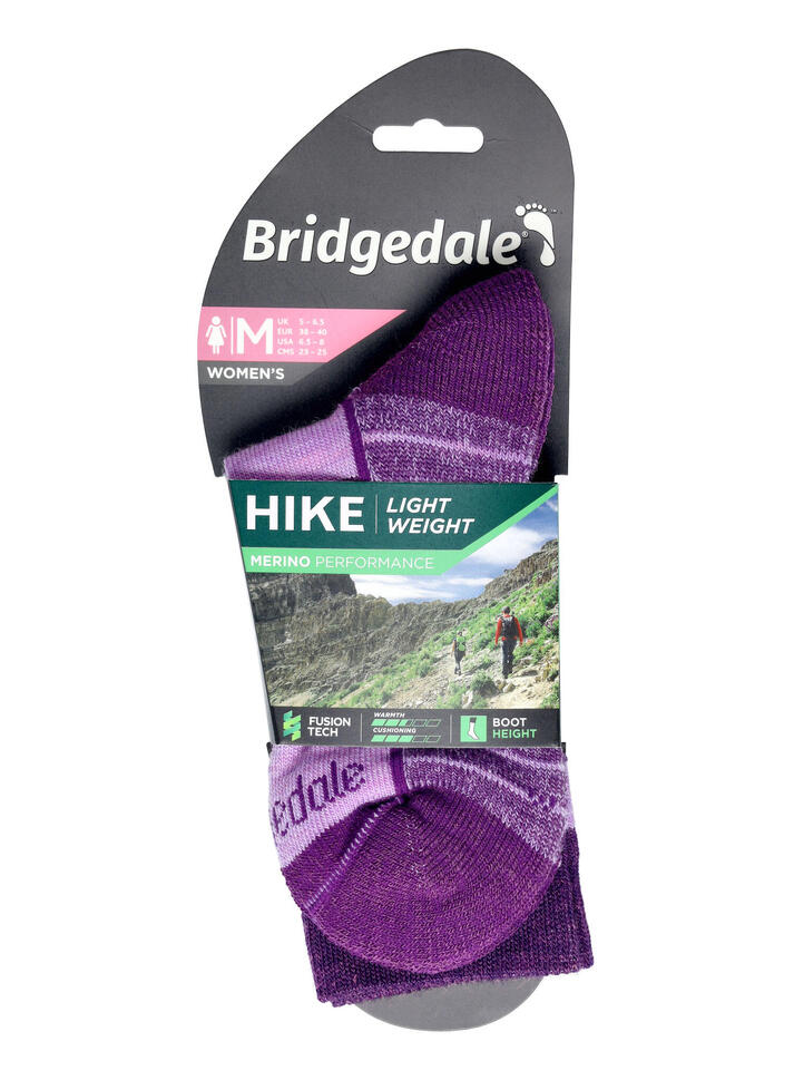 Skarpety turystyczne damskie Bridgedale Hike LW Merino Perf B Patrn
