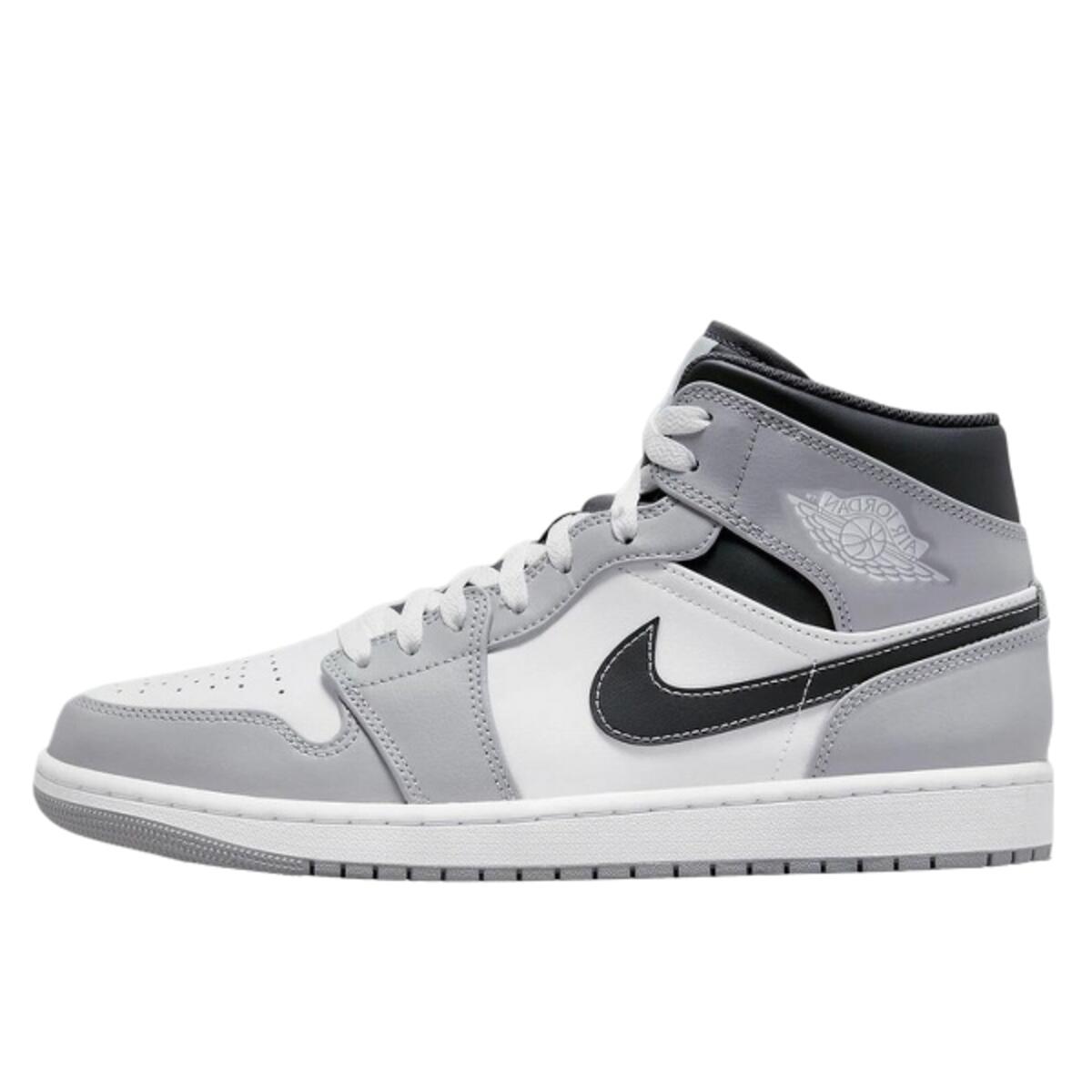 JORDAN Scarpe  1 Mid Light Smoke Grey Anthracite