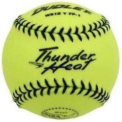 Softball Trainingsball - Thunder Heat - Gelb - 12 Zoll (Gelb)