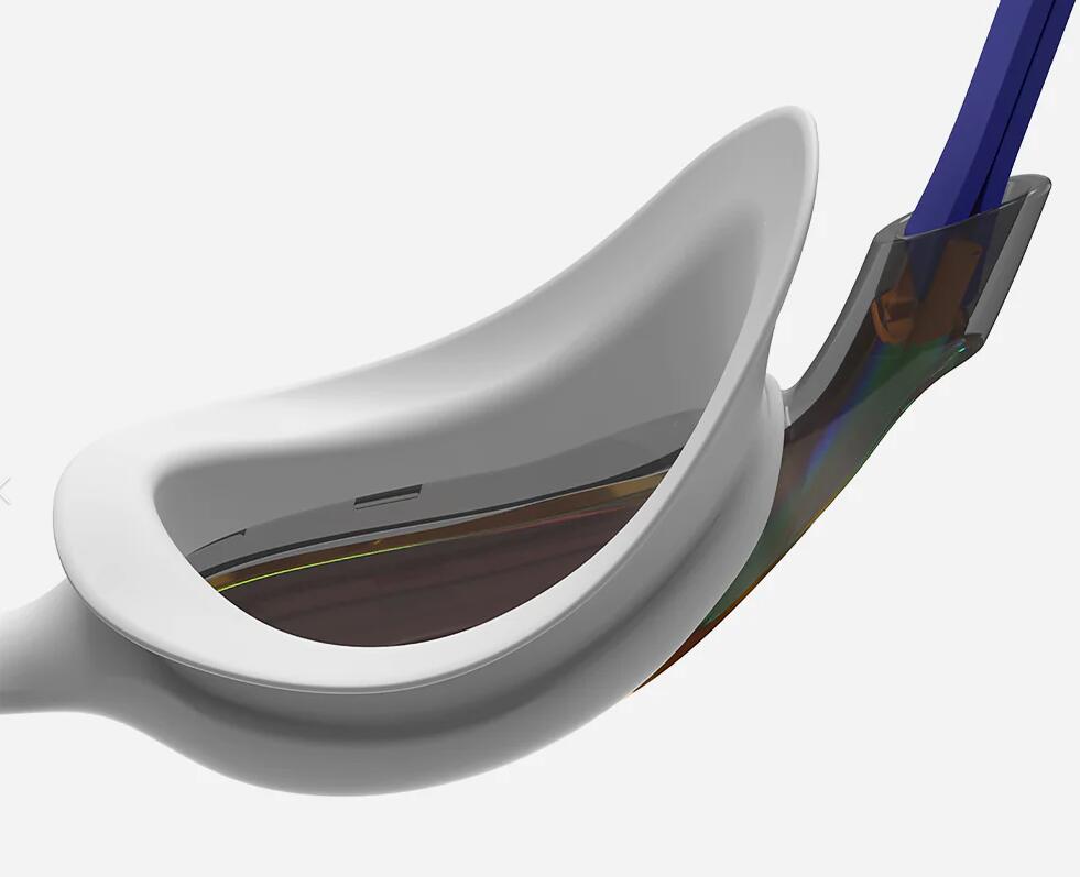 Lunettes de protection Speedo Vue à verres miroirs - Blanc / Bleu / Orange 5/6