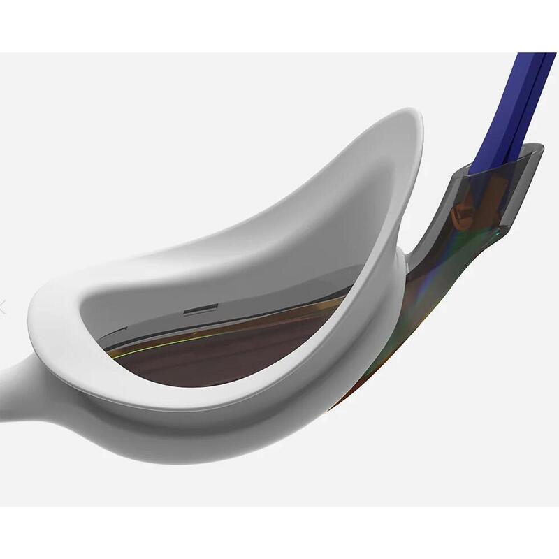 Lunettes miroir Speedo Vue - Blanc / Bleu / Orange