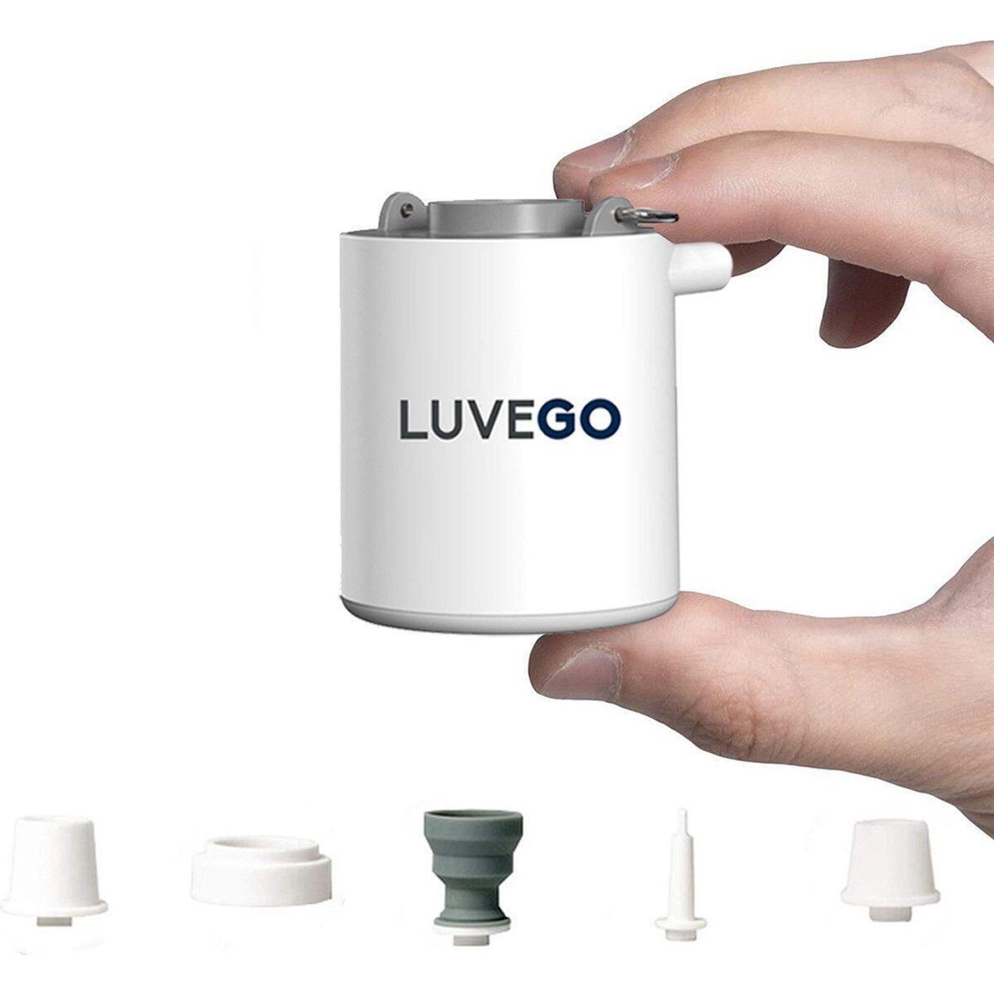 Luvego luchtbed pomp MINI PUMP - Oplaadbare luchtbedpomp - 400LM lantaarn -