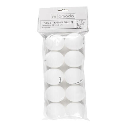 Balle de tennis de table Omada 40 mm blanc lot de 10
