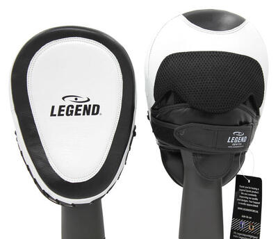 Focus pads leder heavy duty gel wit/zwart - gemaakt van hoge kwaliteit