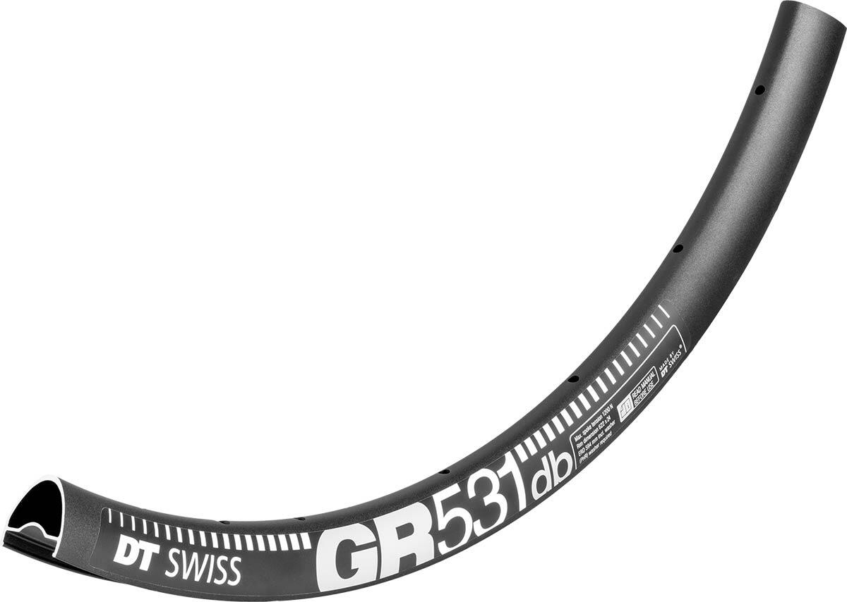 DT Swiss GR531 700c DB 24h Rim Black (24 wide)