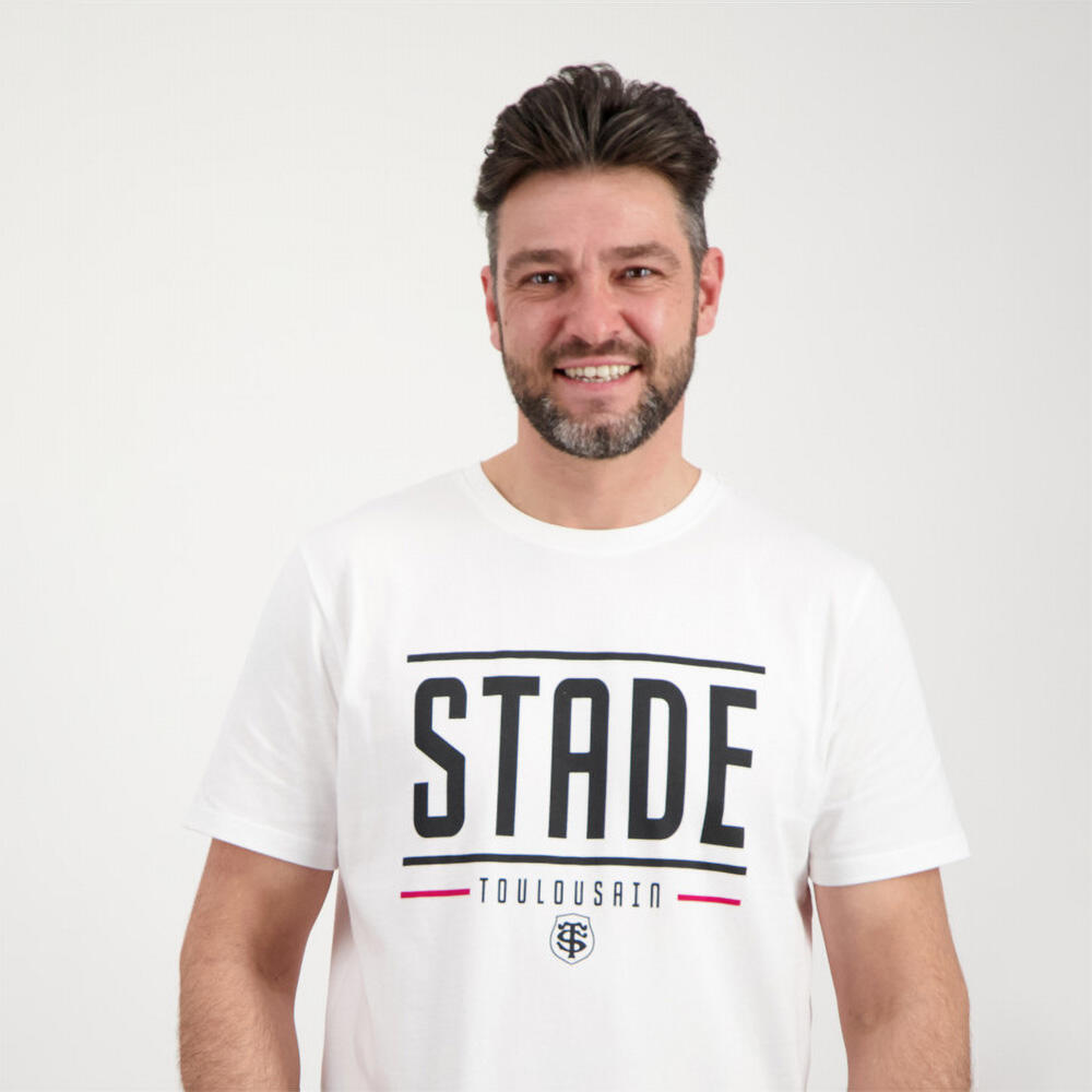 T-shirt Uomo Create Stade Toulousain Bianca 4/4