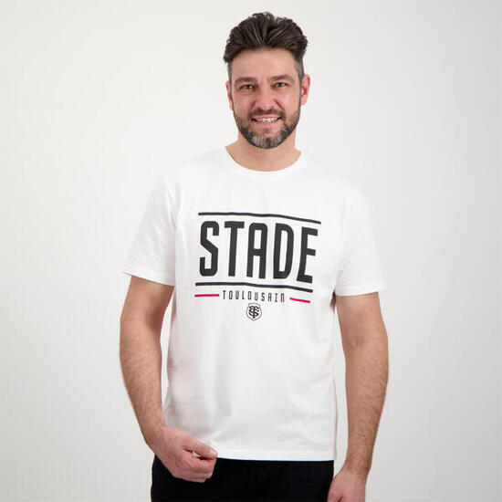 T-shirt Homme Create Stade Toulousain Blanc