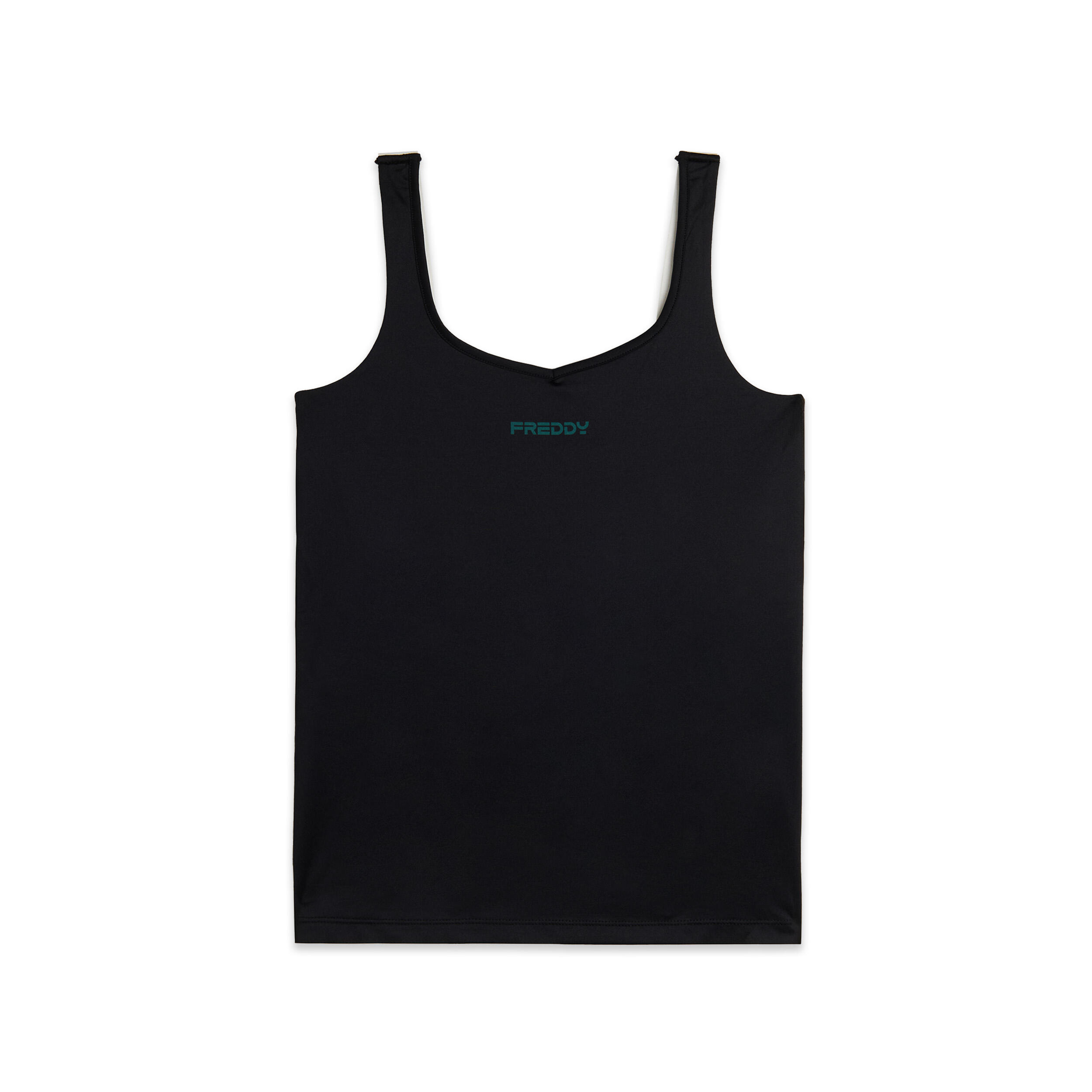 Freddy - Débardeur De Sport Avec Soutien-gorge Intégré - Brassière - Blanc|noir - 36 Xs - Decathlon