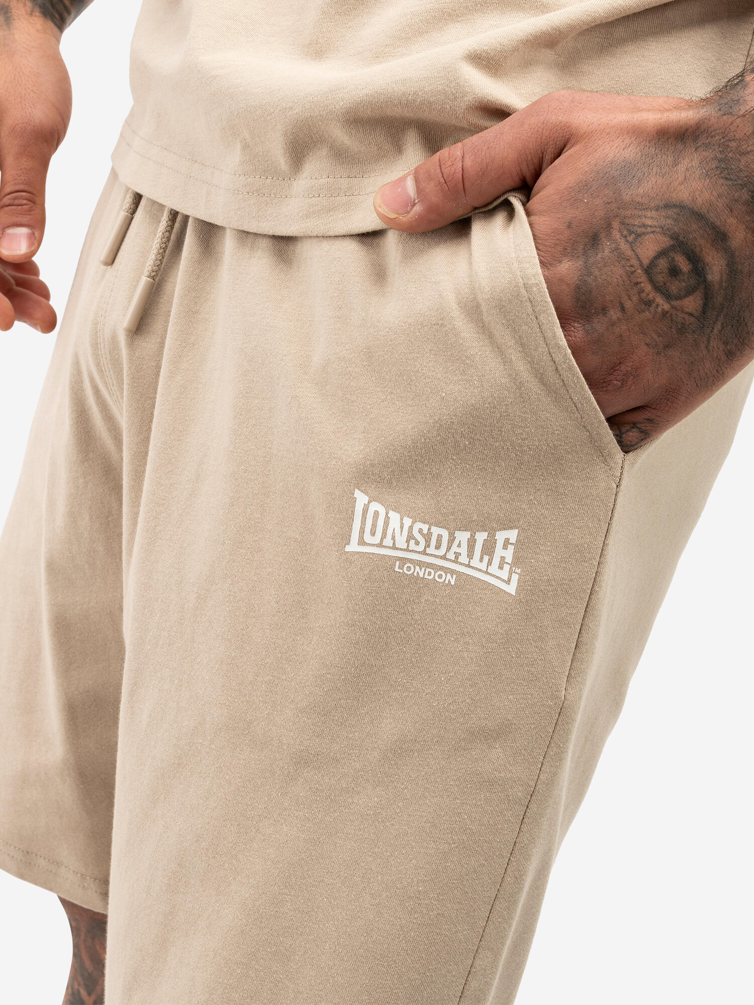 LONSDALE Herren T-Shirt & Shorts Set normale Passform MOY 5/5