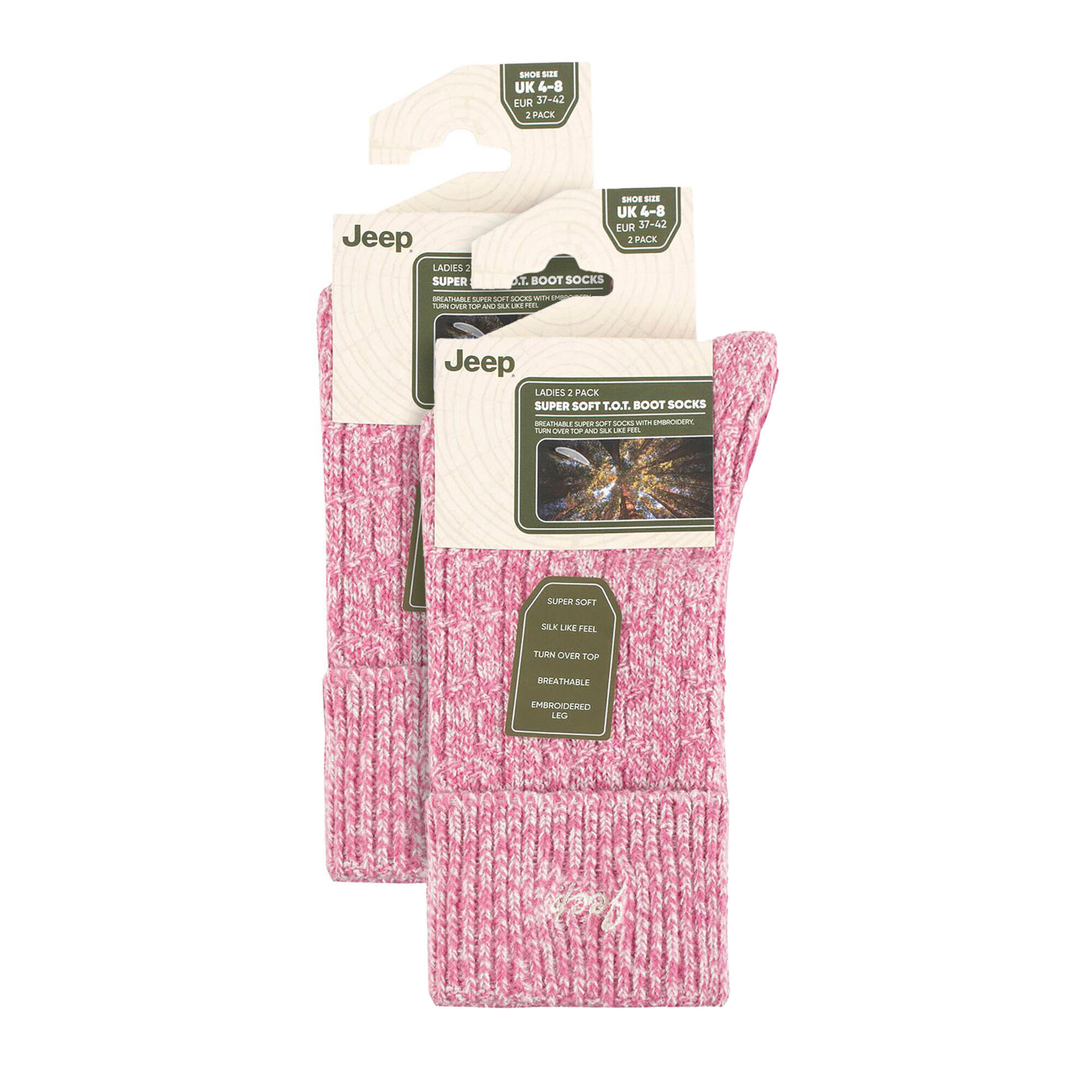 Paquet de 4 chaussettes de randonnée super douces pour bottes de marche 2/4