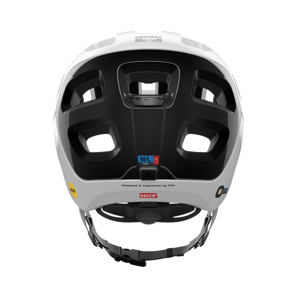 Kask rowerowy POC Tectal Race MIPS biały - L 4/6