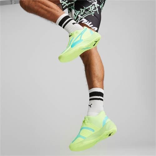 Basketballschuhe für Erwachsene Puma Rise grün 5/7