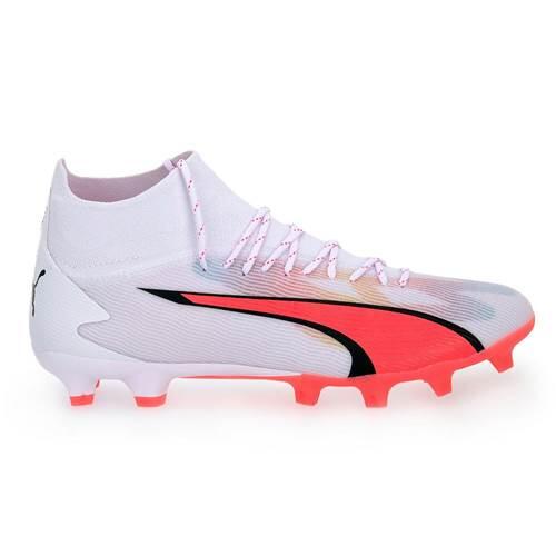 Calzado de fútbol Hombre Puma Ultra Pro Fg Blanco