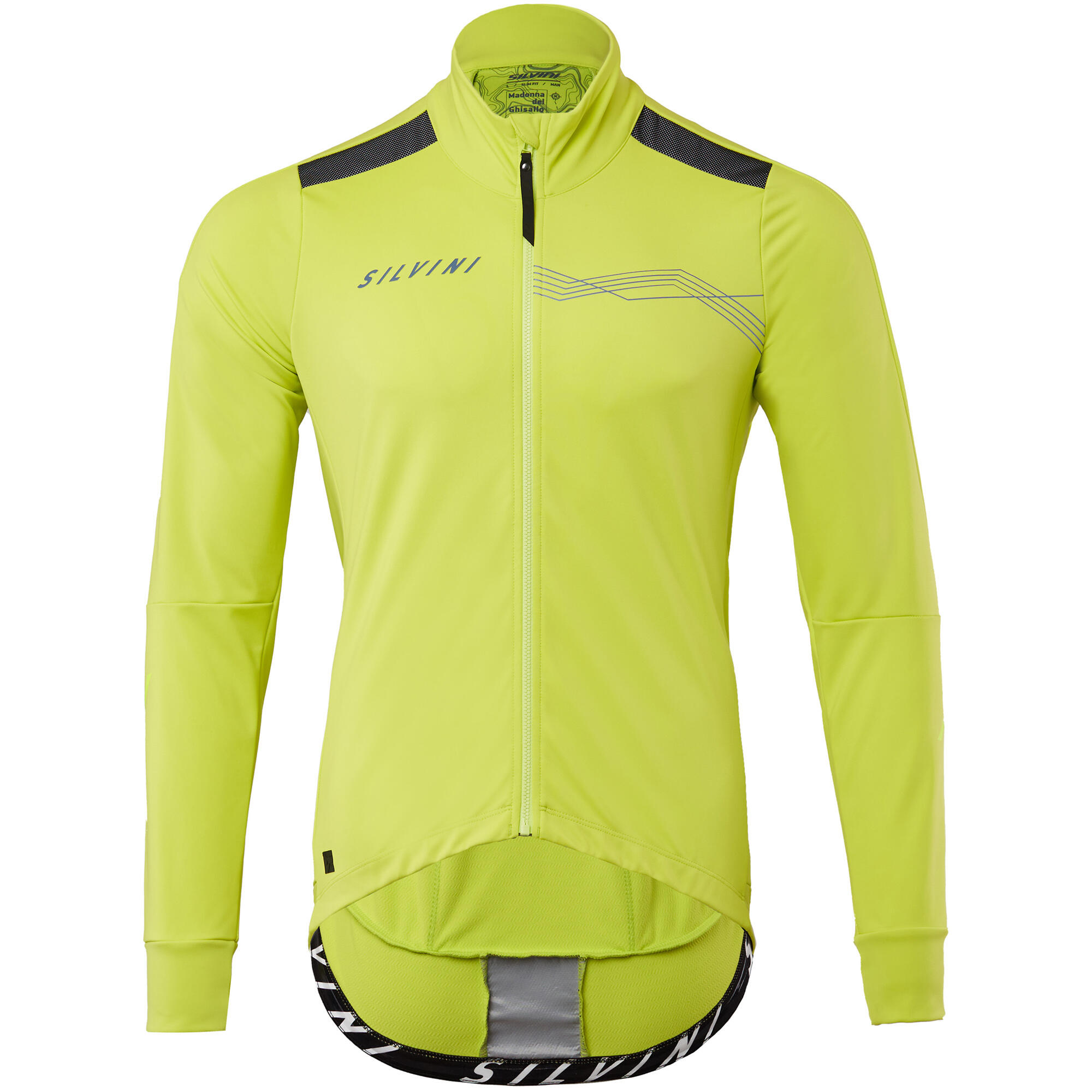 Silvini - Veste Cycliste Softshell Silvini Ghisallo Pour Homme - Veste - Bleu|jaune|vert - 40 M - Decathlon